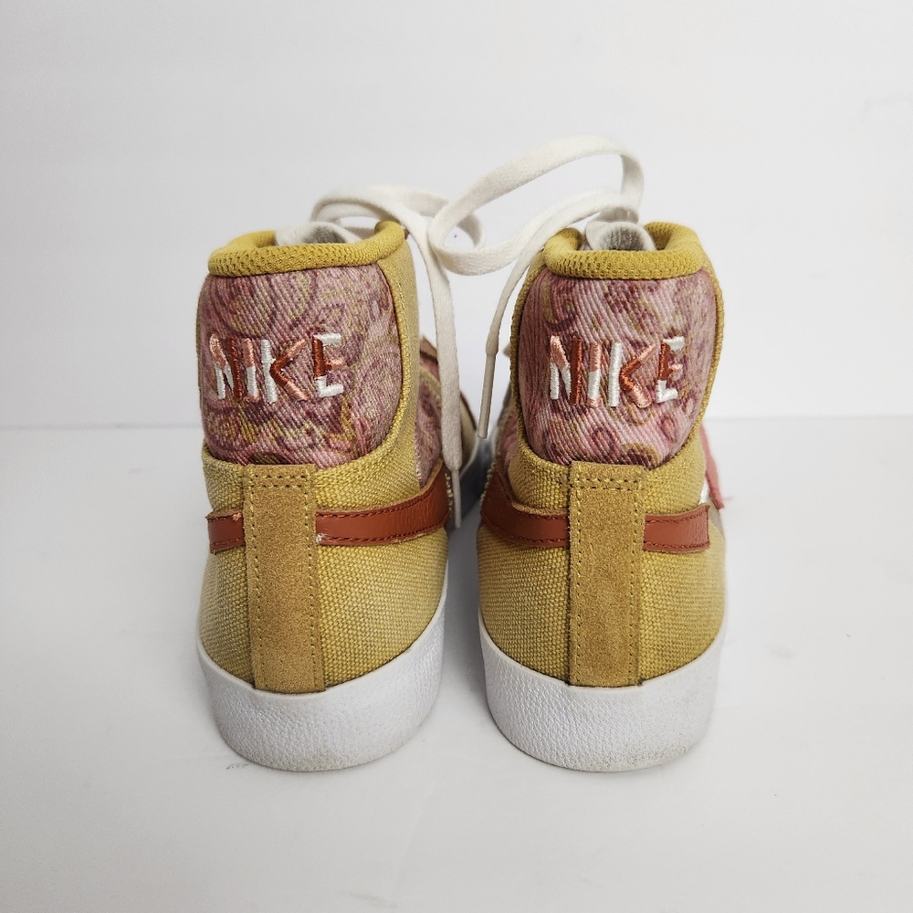 Nike SB Zoom Blazer Mid PRM Mens Size 7 Sanded Gold/White Sneakers DM0859-700 - Picture 5 of 10